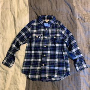 J. Crew / Crew Cuts Boys Flannel Shirt - 4/5 NWT